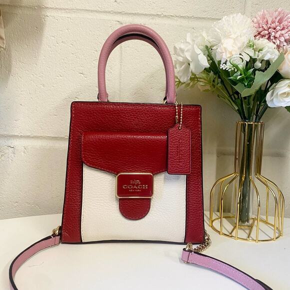 COACH C6994 Mini Pepper Crossbody Bag In 1941 Red Multi - Picture 3 of 8